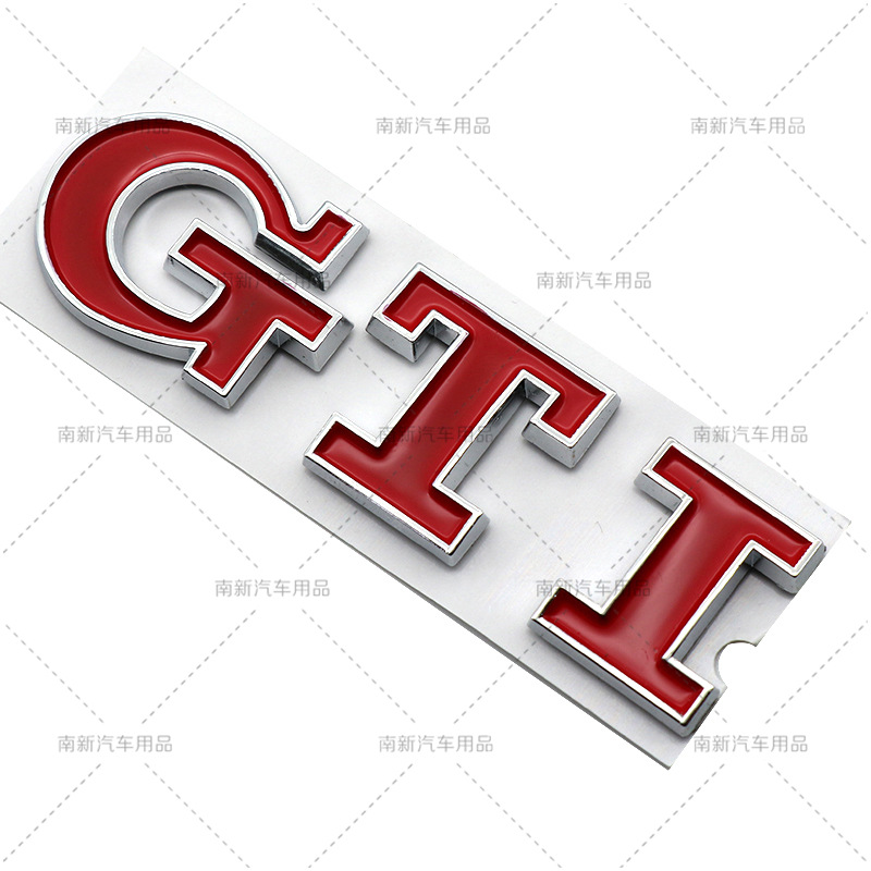 Suitable for Volkswagen Polo Golf 6 GTI tail logo modified car sticker gti car logo Nameplate logo