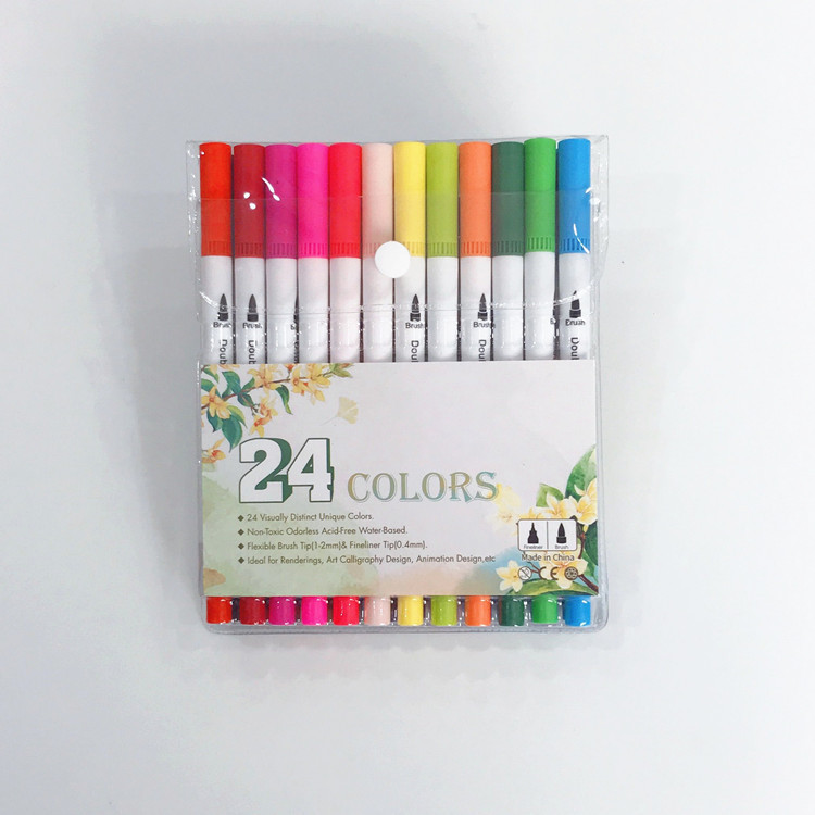 1 Set Solid Color Class Learning Graduation Plastic Cute Watercolor Pen display picture 5