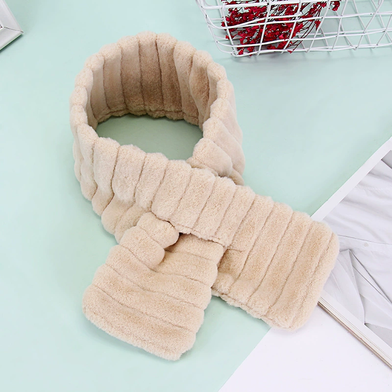 Demi-season plush strip, fashionable universal comfortable keep warm scarf, 2020, family style