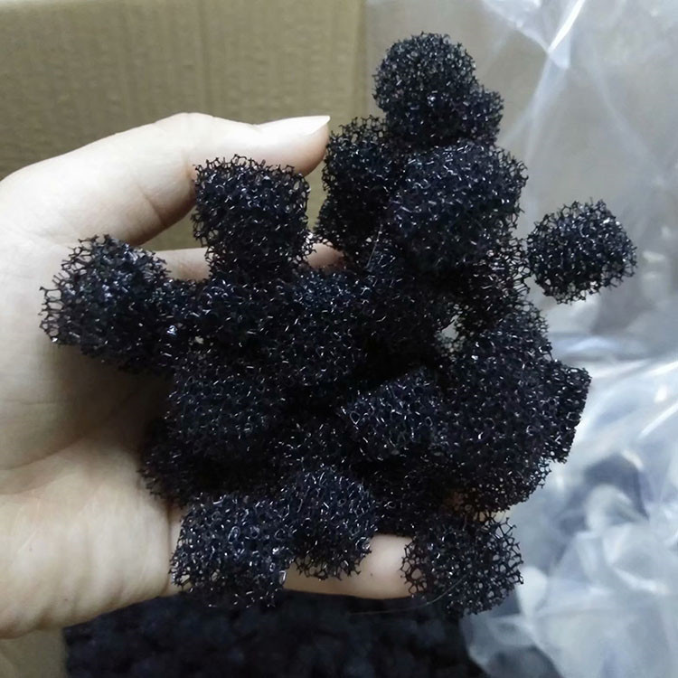 工厂供应 聚氨酯海绵生物球填料污水处理填充正方体过滤棉块