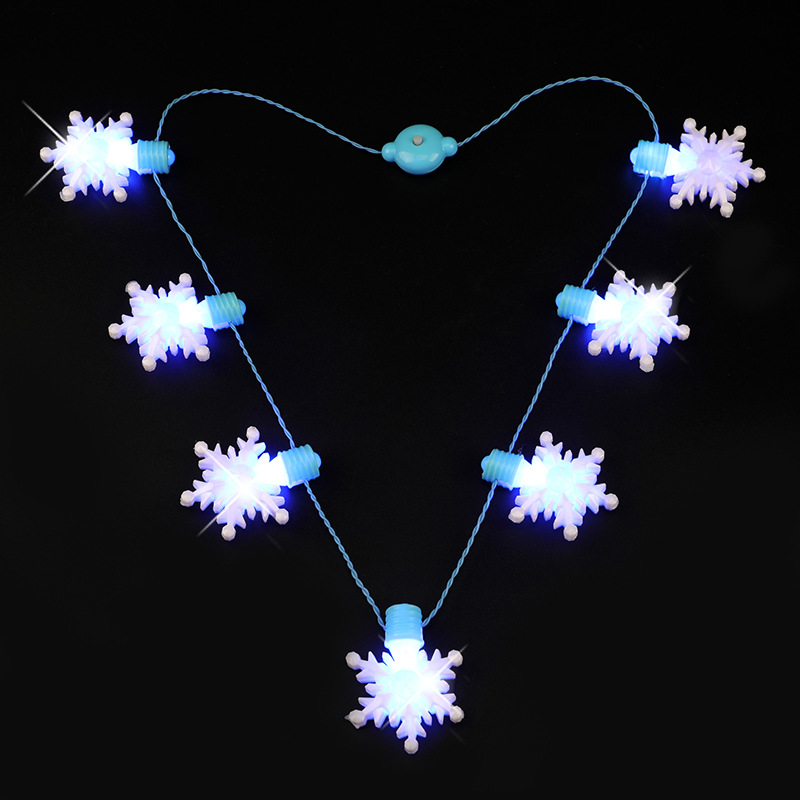 Plastic Material Fashion Snowflake Plastic Handmade Unisex Necklace 1 Piece