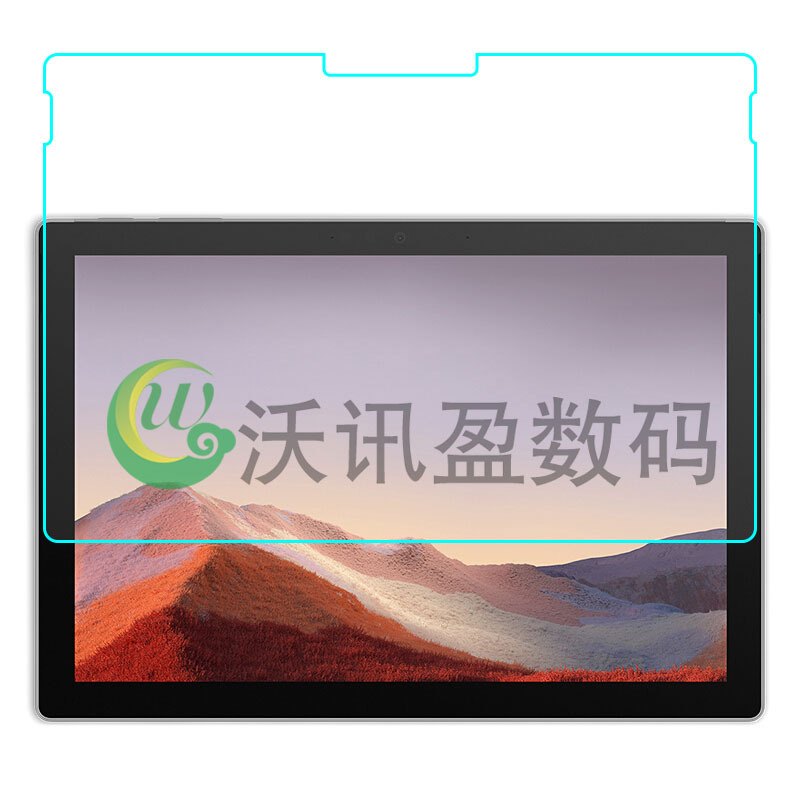 Suitable for Microsoft Surface Pro6 flat tempered glass film 12.3 inch screen protection film HD explosion-proof
