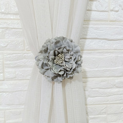 Cross-border supply Korean-style flower curtain tie magnetic curtain fasteners creative versatile living room no drilling flower ties