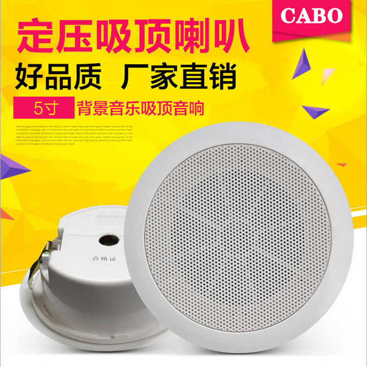 CABO/加宝 ks-801 定压吸顶音响 背景音乐天花吊顶音箱 吸顶喇叭