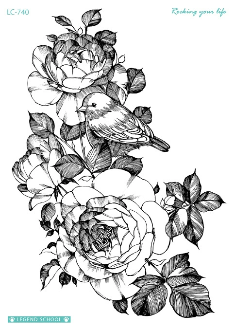 Ecological waterproof fresh summer tattoo stickers, Amazon