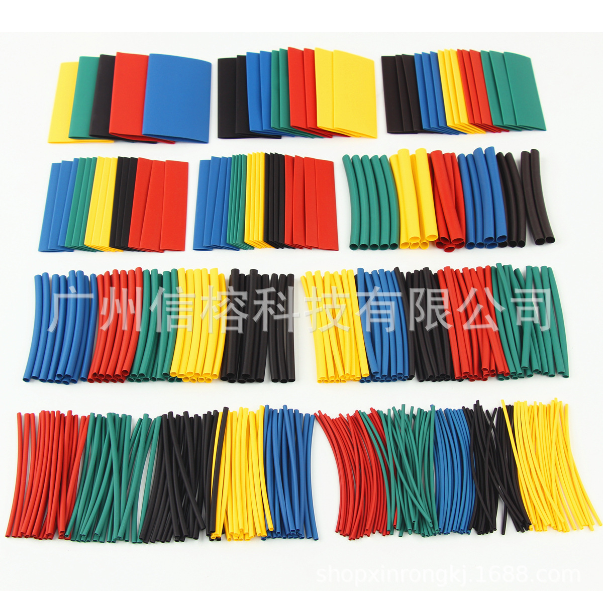 跨境电商货源 410pcs热缩管袋装 防水热缩套管 外贸爆款 厂家直销