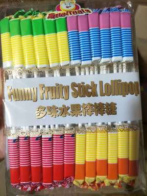 FUNNY多味水果棒棒糖240g 24支童年棒糖