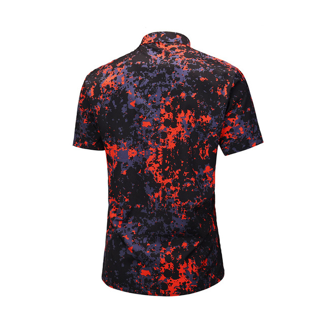 Summer Blockbuster Shirt Creative Colour Printing Fashion Loose