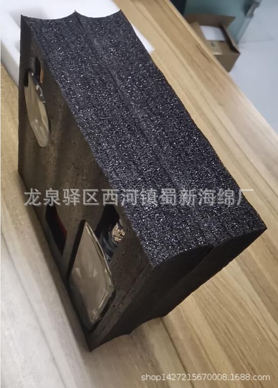 厂家直销黑色珍珠棉白色珍珠棉定制异形快递防震酒瓶包装海绵泡沫