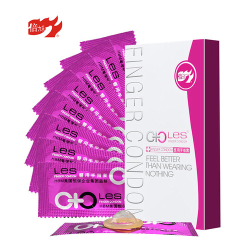 LES Lesbian special finger condom, QQ condom, finger condom, manual for gay condom