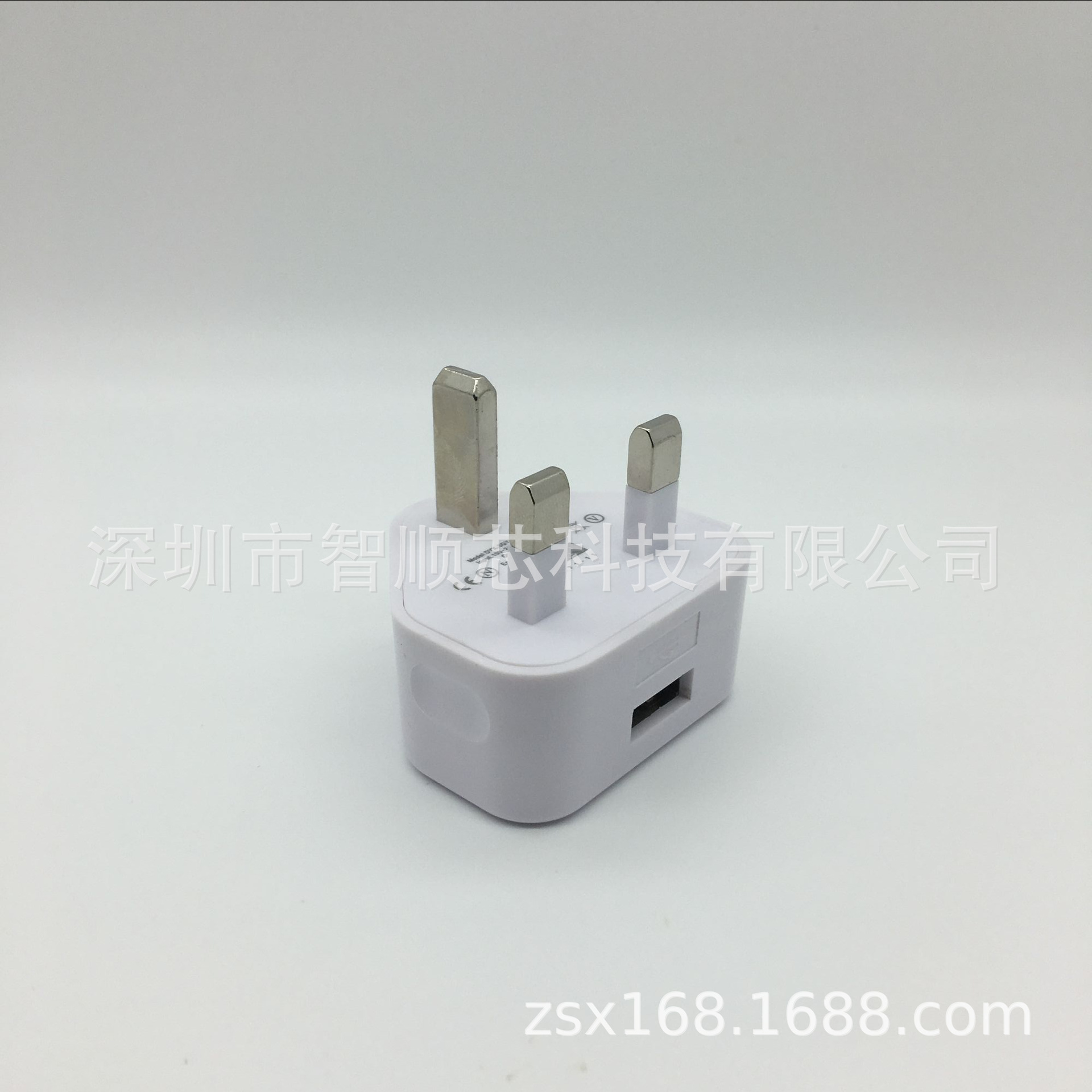三角英规单USB充电器 5V2.1A手机平板通用智能充头 适用苹果 安卓