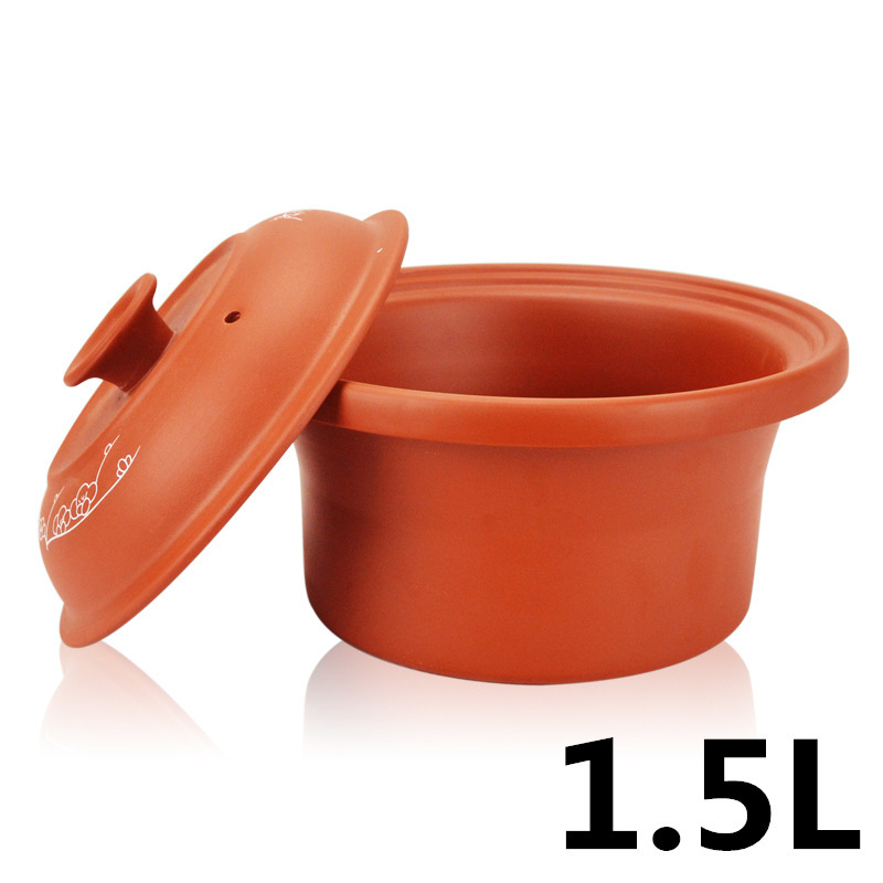 通用红瓷隔水炖电炖锅电炖盅BB煲预约陶瓷煮粥锅备用内胆1.5L|ms