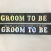 Single party groom to be etiquette with groom's pre -wedding party decorative shoulder strap wedding photo props