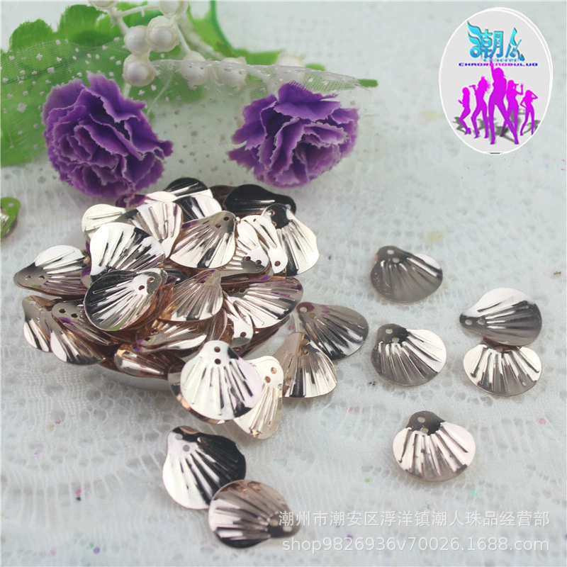 Серебряная нижняя раковина блестки ракушки ракушки чешуя рыбья чешуя веерный блестки подходят для одежды свадьбы дошкольного DYI материалы