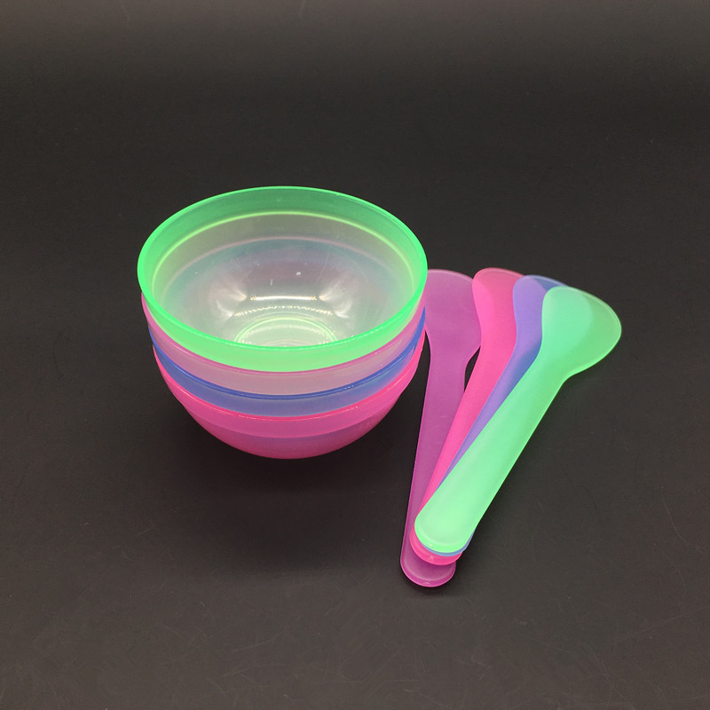 2号面膜碗+面膜棒 小塑料碗 美容院DIY分装搅拌面膜粉工具两件套
