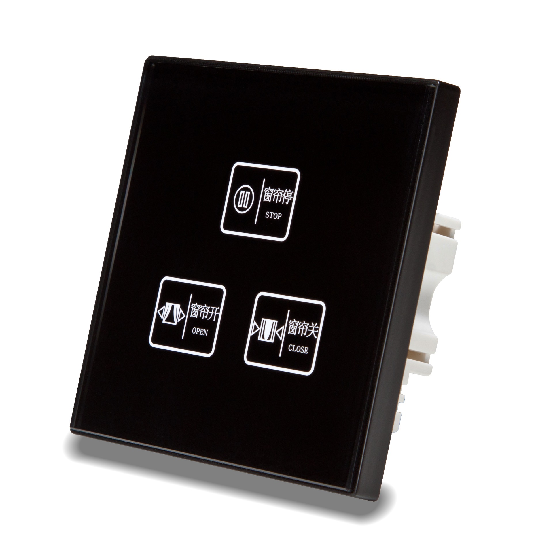 艾酷智能3路触摸开关钢化玻璃面板远程433RS485 LORA WiFi ZigBee