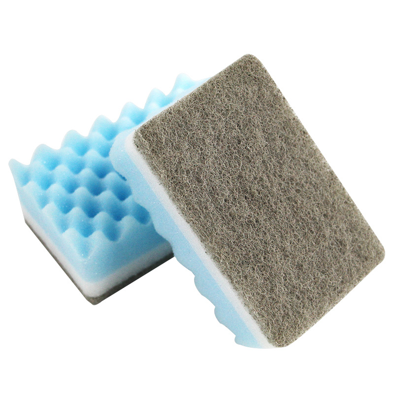 高密小波浪海绵百洁布 厨房清洁洗碗海绵擦 厂家直供批发