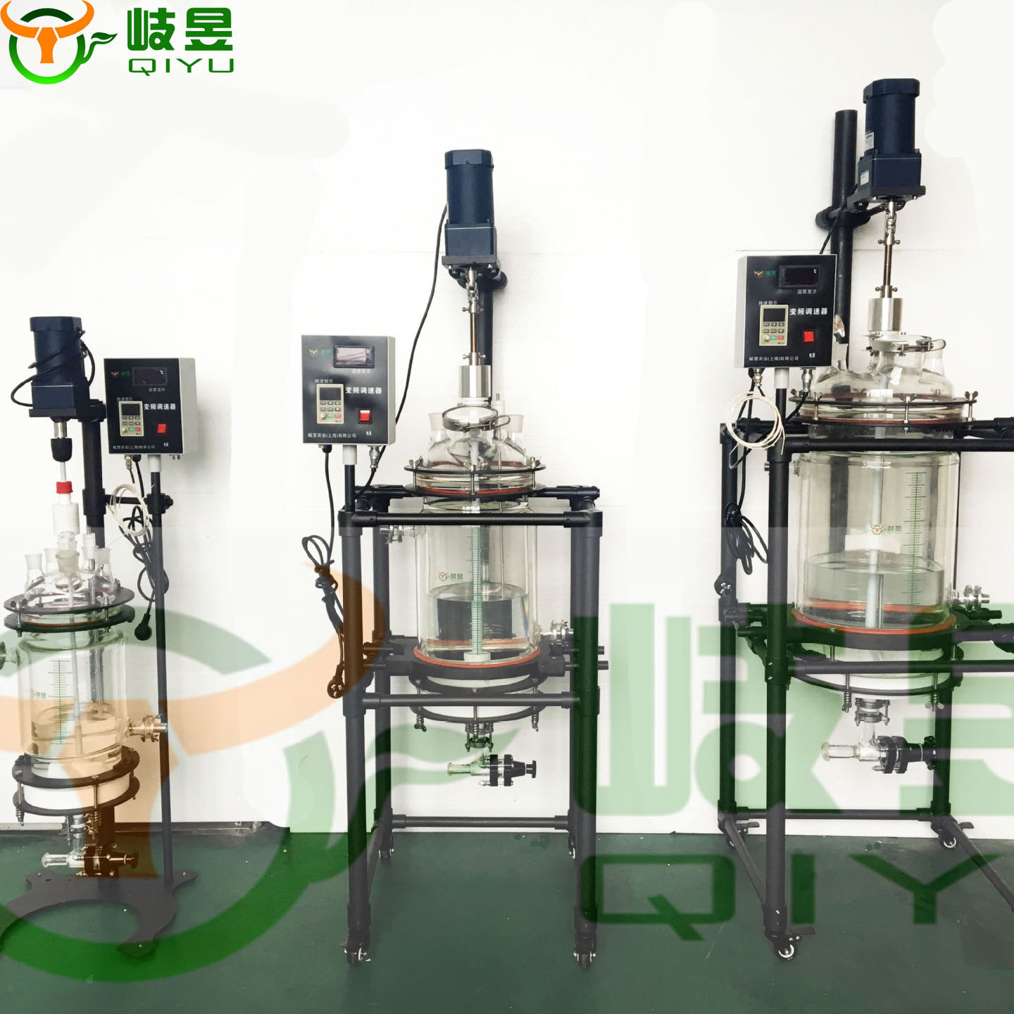 岐昱实验反应器品牌厂家多肽合成结晶裂解双层玻璃固相合成反应釜