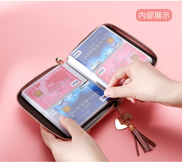 Anti-theft Swiping Portable Leather Card Bag Wholesale Nihaojewelry display picture 20