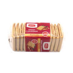 俄羅斯進口食品斯拉貢夾心餅乾 杏仁 果醬早餐伴侶休閒零辦公室