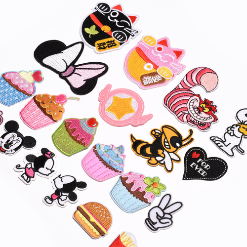 Cartoon cloth patches, clothing accessories, clothes and pants decorative decals, classic cartoon patches, direct sales available