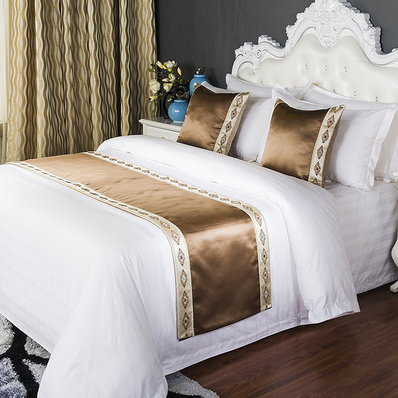 床尾巾酒店中式古典现代简约床旗 轻奢宾馆用装饰类酒店床上用品|ru