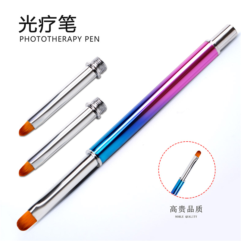 Suministro transfronterizo reemplazo de la cabeza de fototerapia pintura pluma traje 3 Tamaño común cabeza de uñas fototerapia pluma ventas directas de la fábrica
