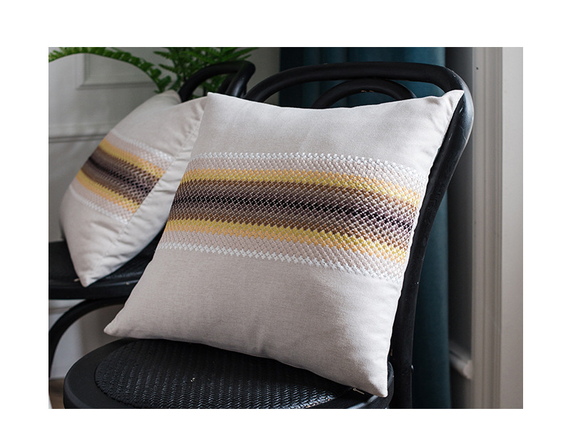 Runner moderno in cotone e lino impermeabile con motivo a onde, tovaglia geometrica ricamata, tovaglia rettangolare per tavolino da caffè, sala da pranzo_voghion.com