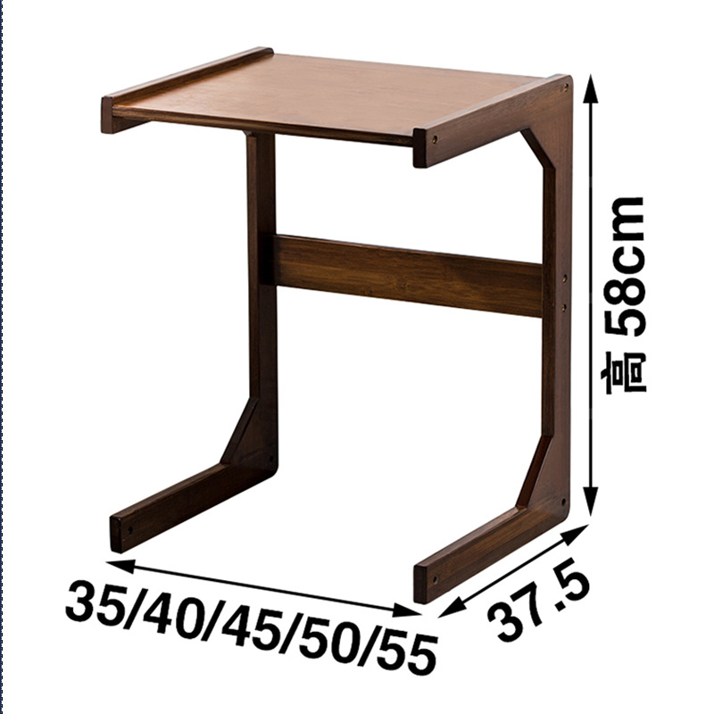 Moderno minimalista sofá lado esquina Mesa mesita de noche Mini Mesa de té mesa de bambú lado gabinete hogar pequeña mesa cuadrada