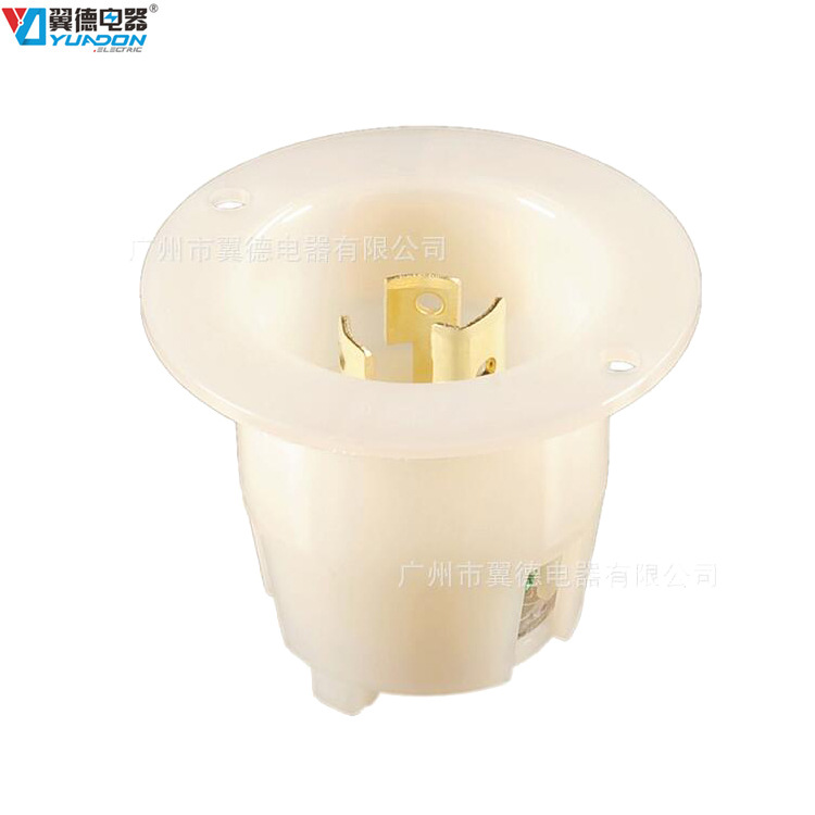 美式插头NEMAL5-15P美标 工业电源插头 15A美规暗装插头 美国专用