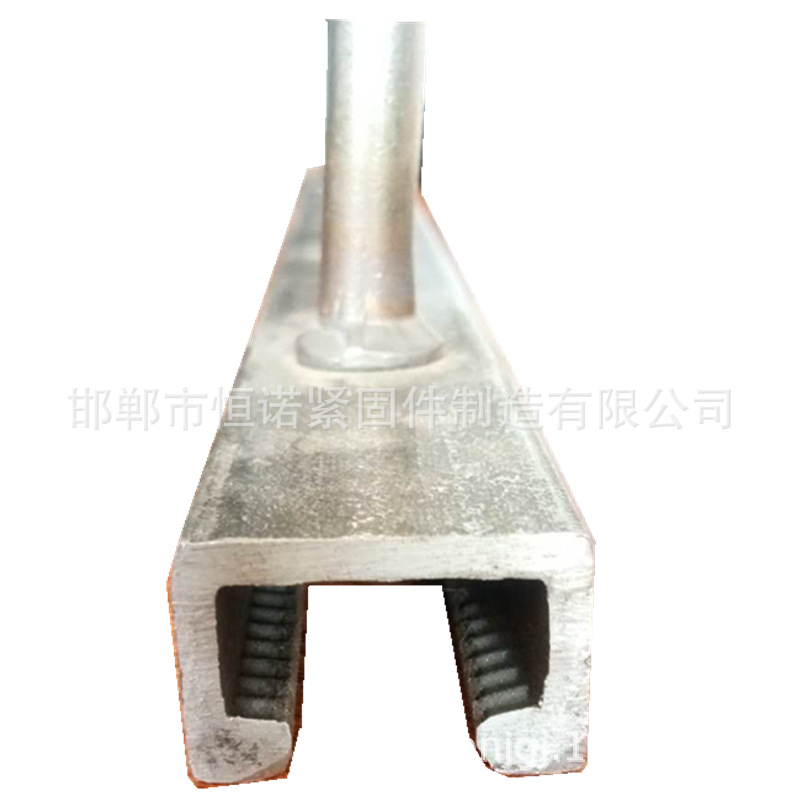 恒诺厂家加工生产带齿哈芬槽预埋件 52*34地铁哈芬槽预埋件