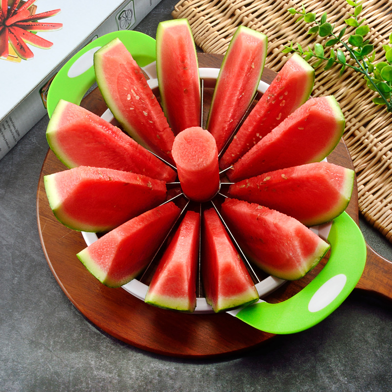 Large Watermelon Cutting Tool Large Stainless Steel Cantaloupe Divider Core And Slicer