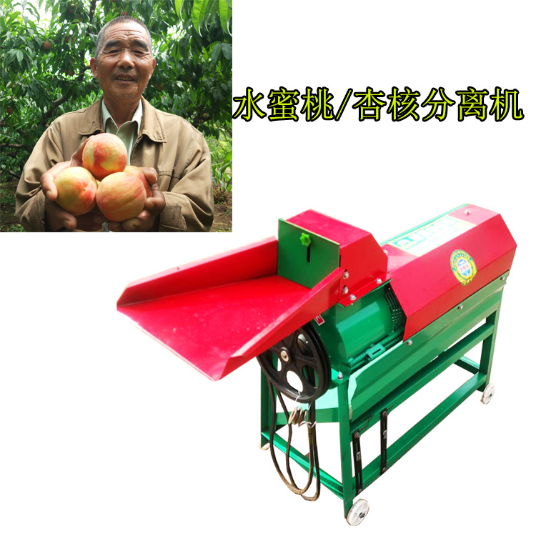 浙江蜜桃核果肉分离机每小时500Kg产量 分离机去核机