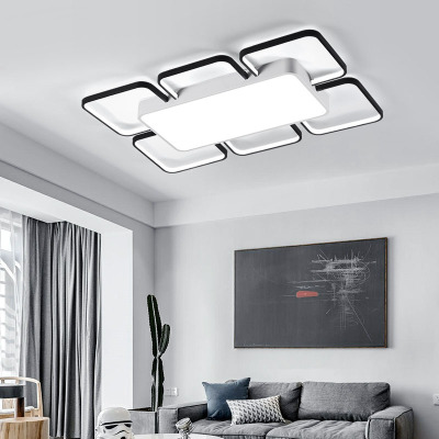 智能語音吸頂燈LED超薄長方形1.2米客廳燈現代簡約臥室照明燈具廠