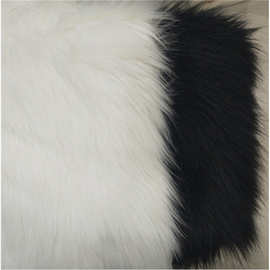 白色黑色7CM长毛绒 假毛人造长毛面料 工艺品圣诞装饰背景毛毛布