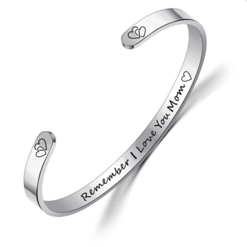 Wholesale Jewelry Stainless Steel C-shaped Lettering Bracelet Nihaojewelry display picture 2