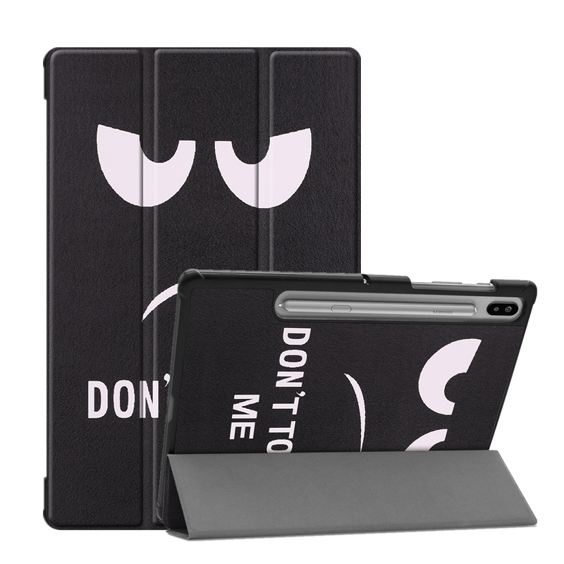 For Samsung tab S6 10.5 T860 Tablet Case t865 Custer Painted Trifold Holder