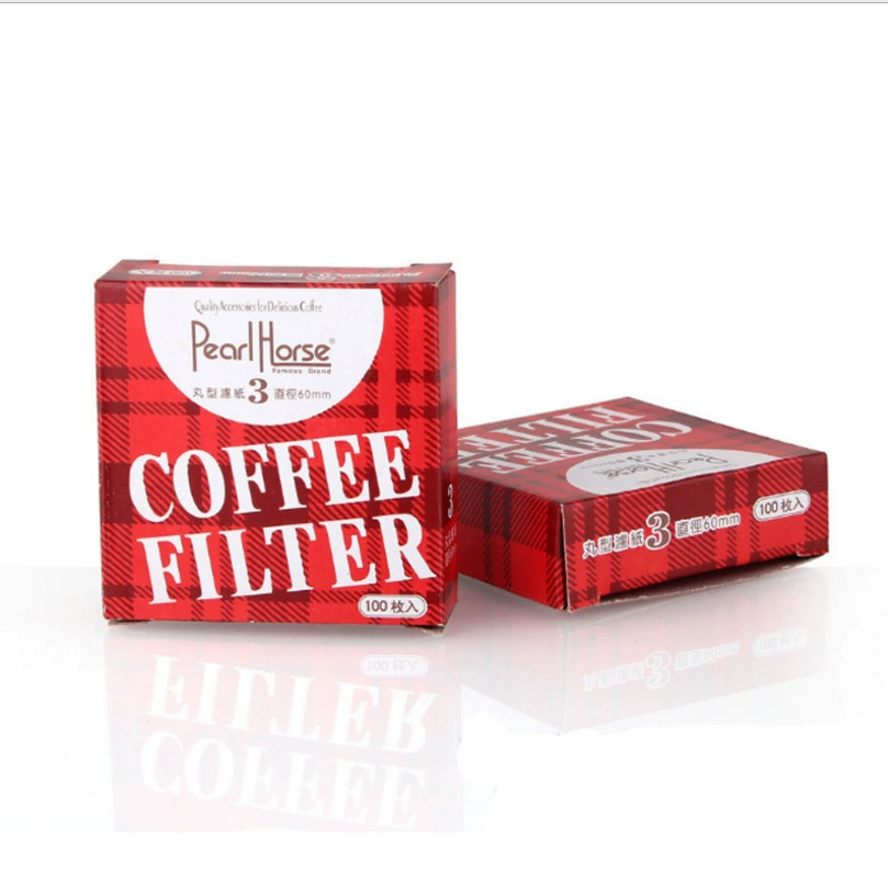 Специальная круглая бумага для фильтра для кофе мокко No3, одноразовая бумага для фильтра для кофе в форме таблеток, 100 листов/упаковка, оптовая продажа