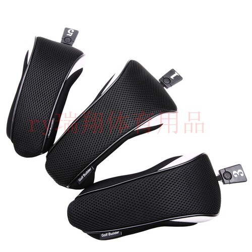 Golf wood club cover, unlicensed mesh 135 three-piece set, thickened nylon protective cover, cross-border hot sale