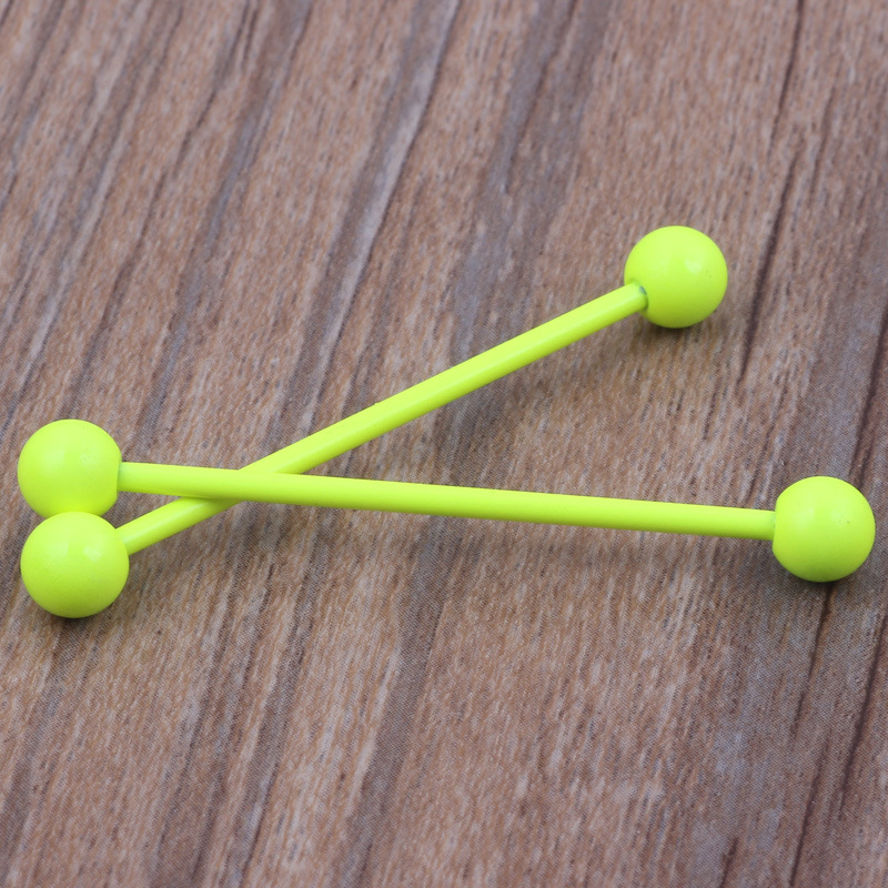 Candy Color Industrial Long Rod Tongue Stud Earrings Industrial Ear Bone Stud Magic Color Series Small Jewelry Wholesale detail image 7