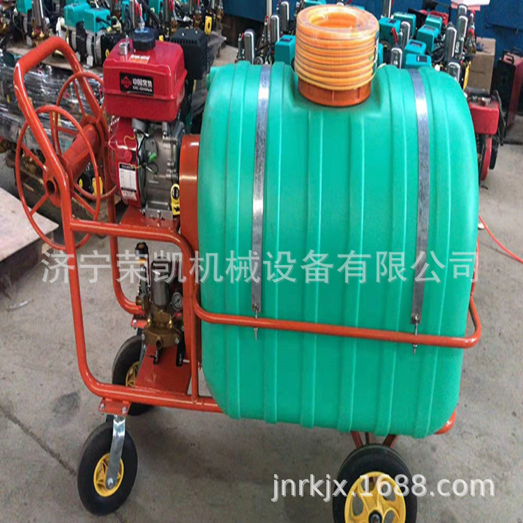 高压农用手推式打药机喷雾器消毒高压推车式汽油电动喷雾器喷药机