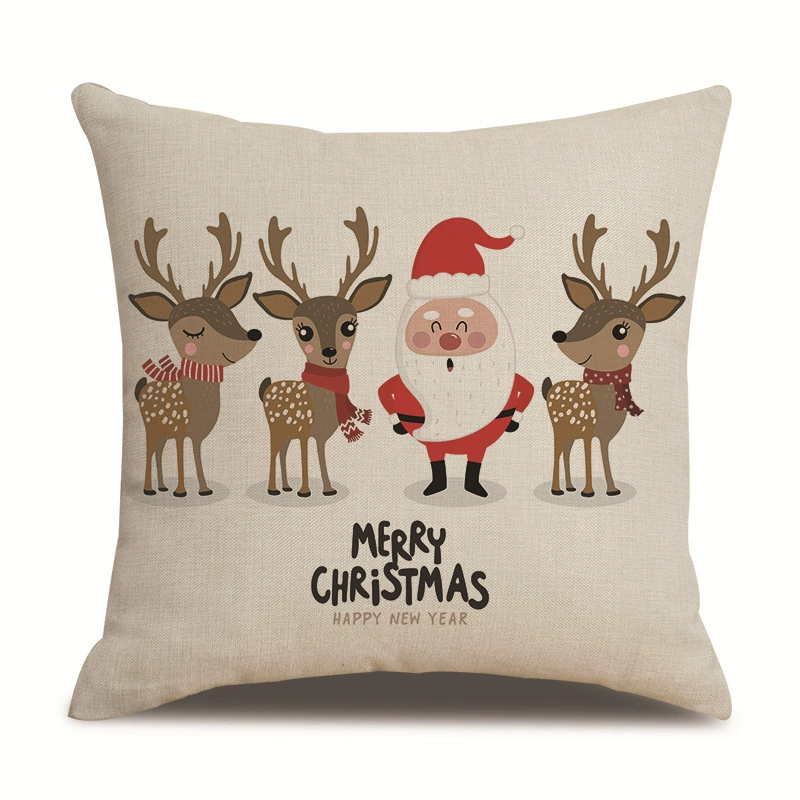 Christmas pillow, pillowcase, sofa for bed