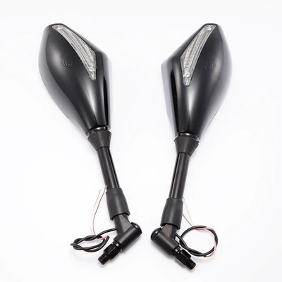 Motorcycle modification with light rearview Car mirror