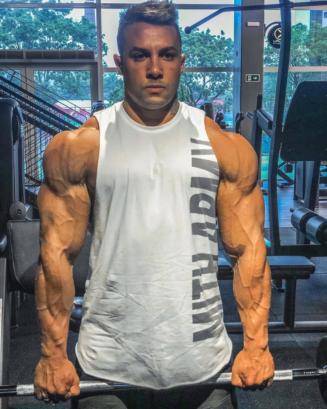 肌肉健身兄弟无袖休闲欧美纯棉宽松圆领坎肩运动背心男春新款批发|ms