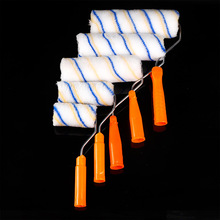 批发热熔无死角滚筒刷 棉线油漆涂料滚子4寸小滚芯 滚筒杆子滚刷