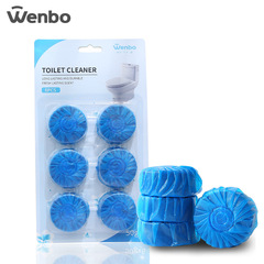 Best-selling new 6-pack toilet cleaner with blue bubbles, household toilet bowl cleaner manufacturer, wholesale