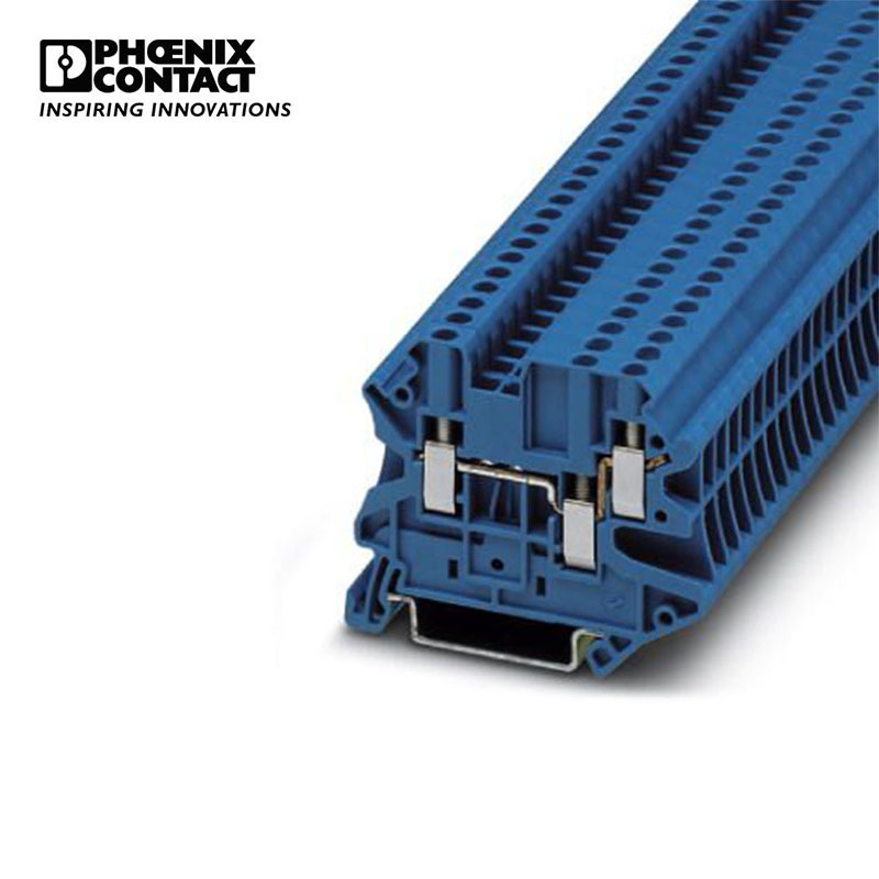 菲尼克斯 接线端子直通式接线端子 - UT 2,5-TWIN BU-3044526-50