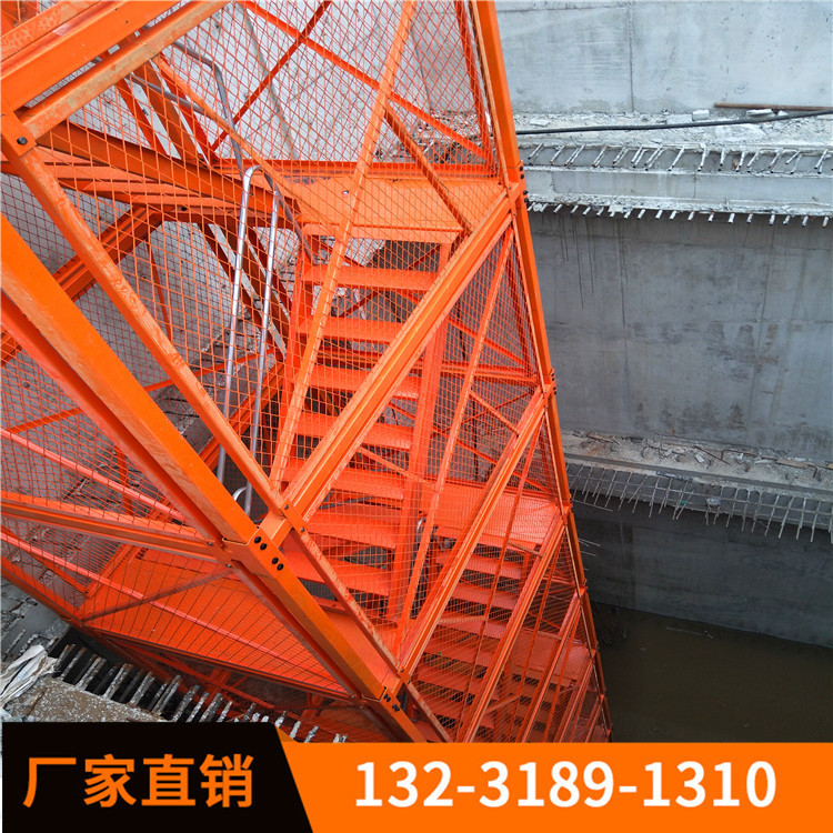 春力厂家河北梯笼 箱式爬梯 基坑梯笼 箱式安全爬梯