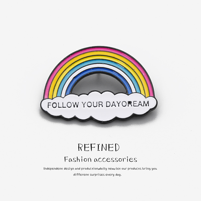 Cartoon Cute Colorful Rainbow Brooch display picture 8