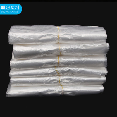 wholesale New material transparent White bags Breakfast Take-out food doggy bag food Plastic Packaging bag Customize